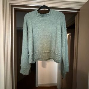 Double Zero Sage Green Crew Neck Sweater